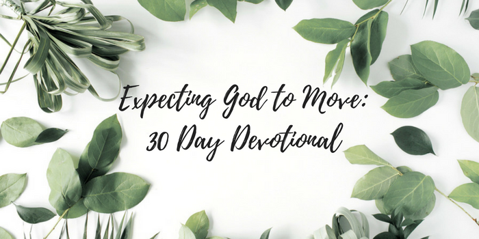 Expecting God to Move: 30 Day Devotional Announcement