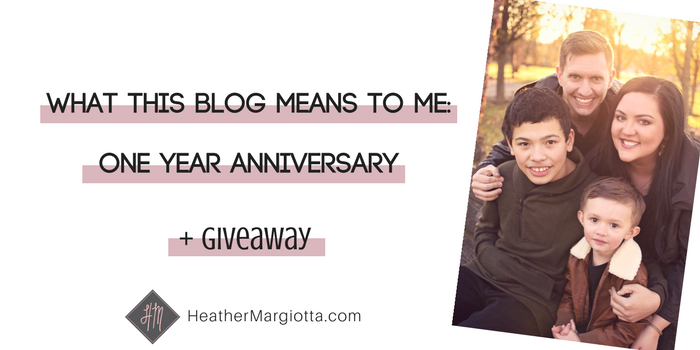 What This Blog Means To Me: ONE Year Anniversary